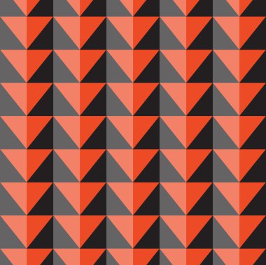 Sorunsuz vektör desen turuncu ve gri üçgen ile