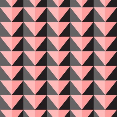 Sorunsuz vektör desen pembe ve gri üçgen ile
