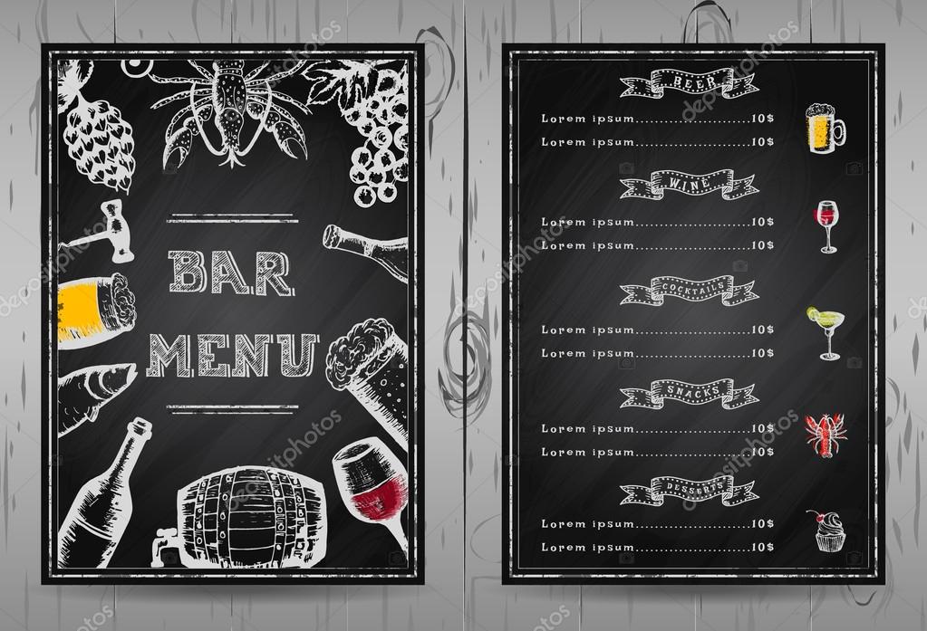 Design bar menu Stock Illustration by ©wirtu20 #124288348