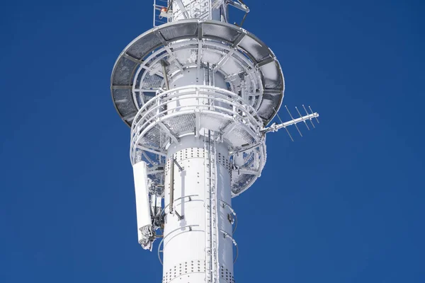 Torre Radio Swisscom Monte Rigi Foto Tomada Abril 2021 Rigi — Foto de Stock