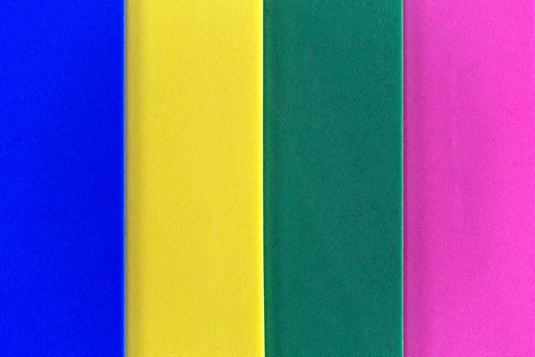 色彩斑斓的条纹深蓝色 深绿色 黄色和粉色 2021年4月26日 瑞士苏黎世 — 图库照片