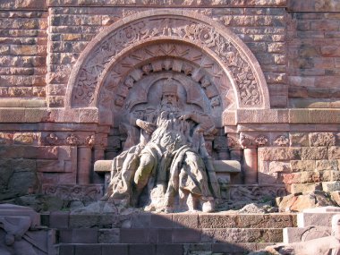 Almanya anıtları. Thuringia. Kyffhauser. Barbarosa 1.