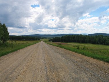 Eski dolambaçlı yolu. Sibirya. Rusya. 3
