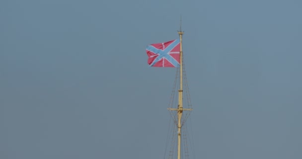 Torre de la bandera de Pedro y Pablo Fortaleza, San Petersburgo — Vídeos de Stock