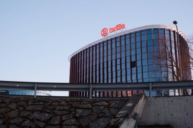 Tallinn, Estonya - 04.08.2021: Tallinn 'deki Twilio binası. Twilio bir Amerikan bulut iletişim platformu..