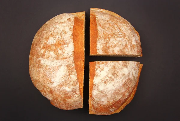 Bread pie chart — Stock Photo, Image