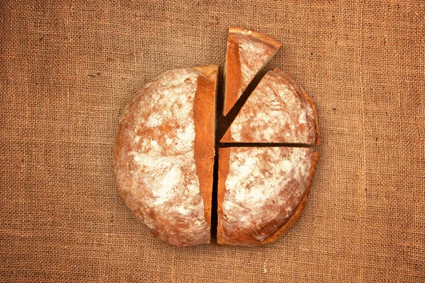 Bread pie chart — Stock Photo, Image