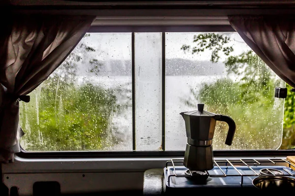 Kamp kahvesi zamanı kamp hayatı