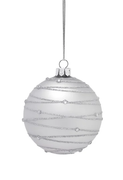 Silver Bauble — Stock Photo, Image