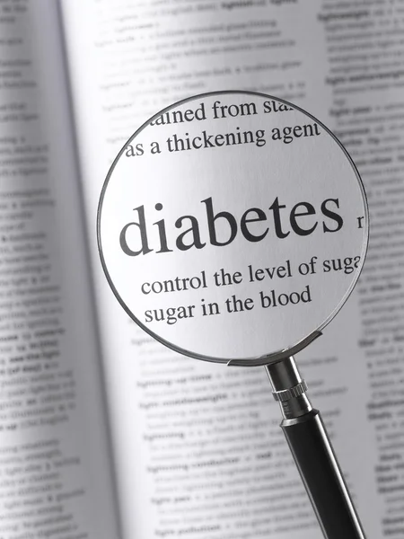 Diabetes Text — Stock Photo, Image