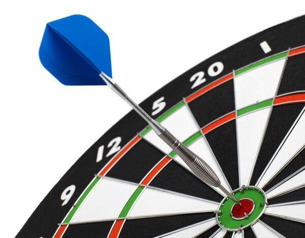 Dartboard with dart