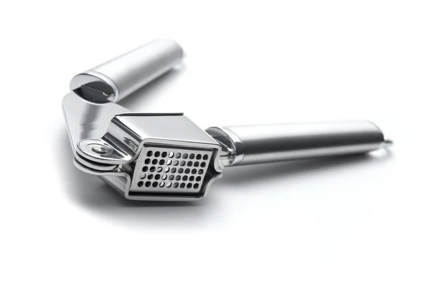 Garlic press isolated on white — Stock Photo, Image