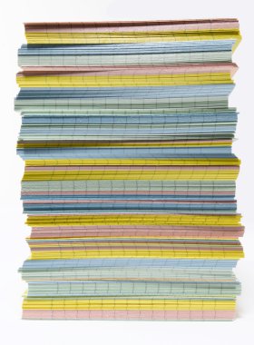 dizin kartları yığını