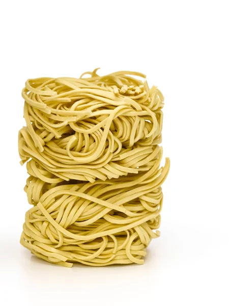 Noodle tower on white — Stock Photo, Image