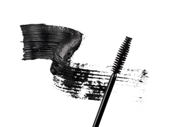 Mascara on a white background