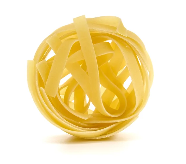 Isolated tagliatelle nest — Stock Photo, Image