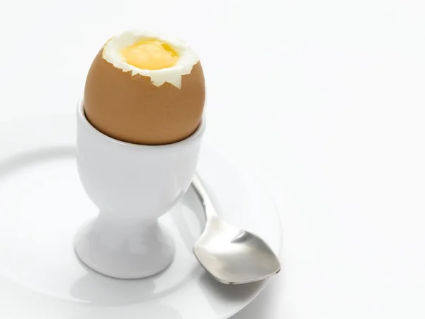 Jajko na twardo i grzankami — Zdjęcie stockowe