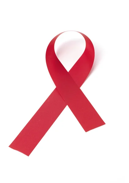 Red Ribbon isolated — Stock Photo, Image