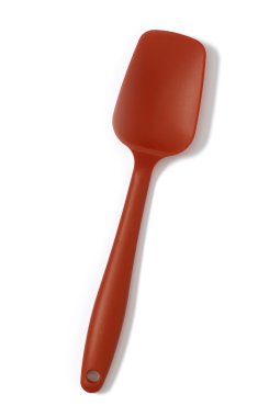 Kırmızı silikon kaşık