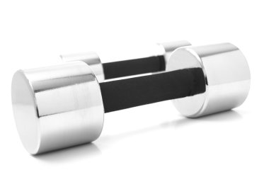 Beyaz izole jimnastik salonu Dumbells