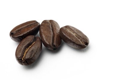 izole kahve çekirdekleri