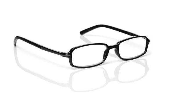 Schwarze Brille isoliert auf weißer — Stockfoto
