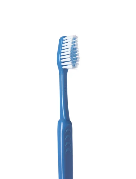 Blue toothbrush on white — Stock Photo, Image