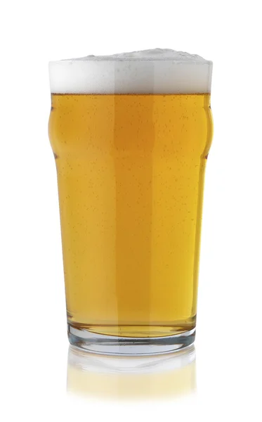 Lagegr és a sör, fehér — Stock Fotó