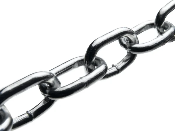 Link chain on white — Stock Photo, Image
