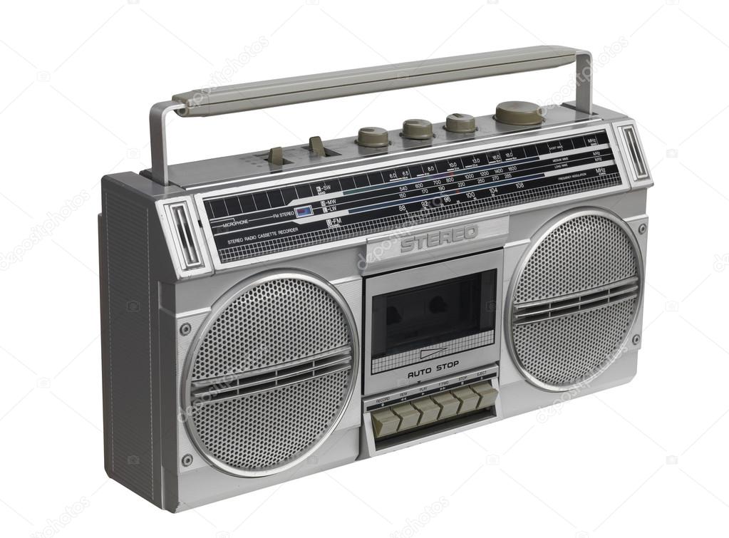 Ghetto Blaster on white