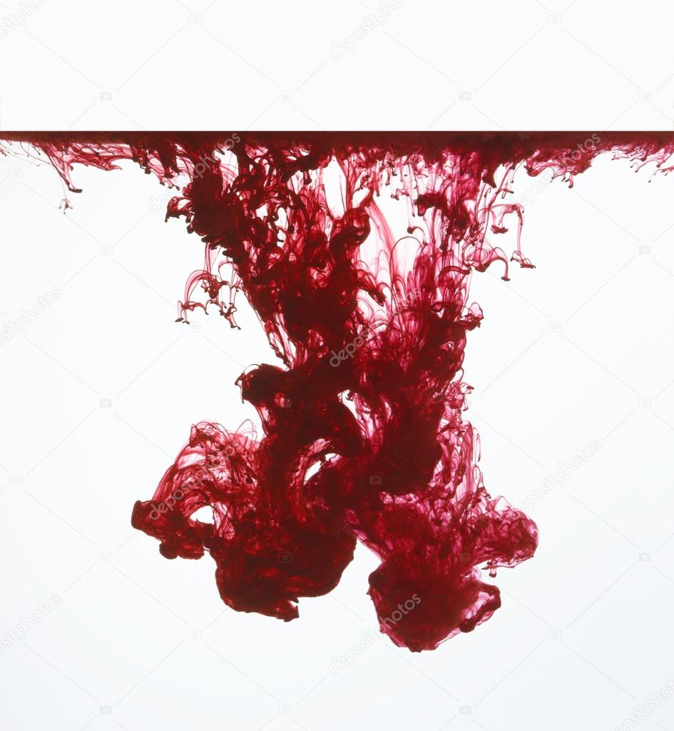 Red Ink in water