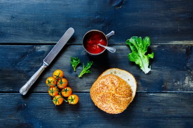 sandviç için malzemeler