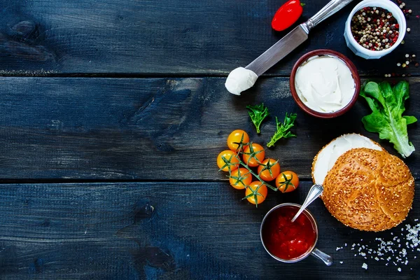 Zutaten für Sandwich — Stockfoto