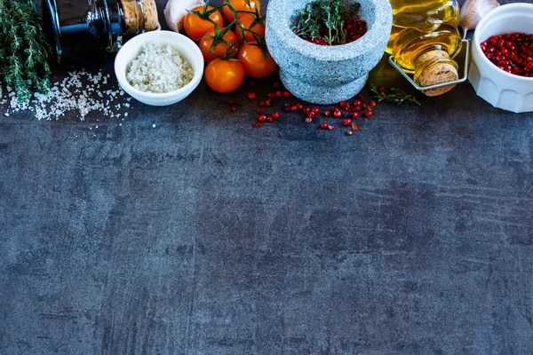 Spices selection background — Stock Photo, Image