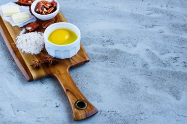 pişirme için malzemeler