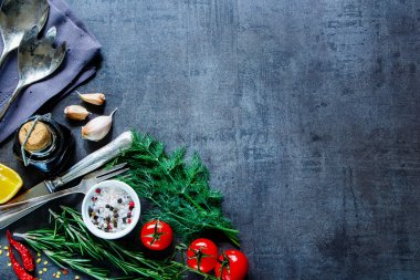 Vintage gıda arka plan