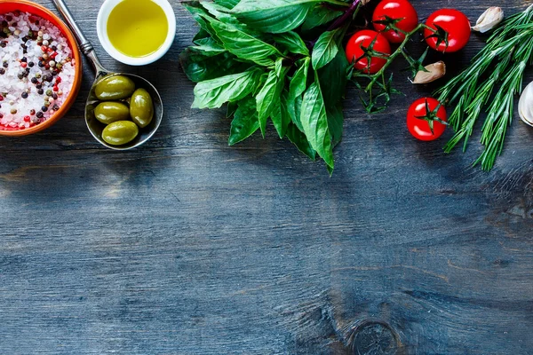 Fondo alimenticio italiano — Foto de Stock