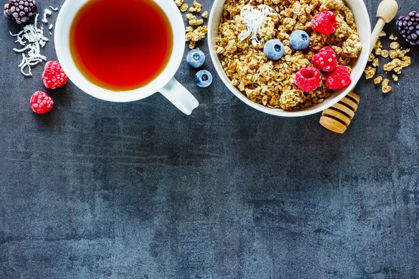 sağlıklı kahvaltı kompozisyon