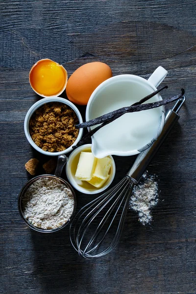 Ingrediënten voor het bakken — Stockfoto