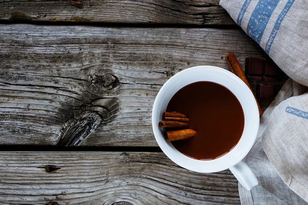 Taza de chocolate caliente — Foto de Stock