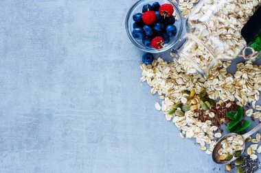 sağlıklı kahvaltı kompozisyon