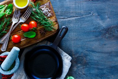 Sağlıklı pişirme arka plan