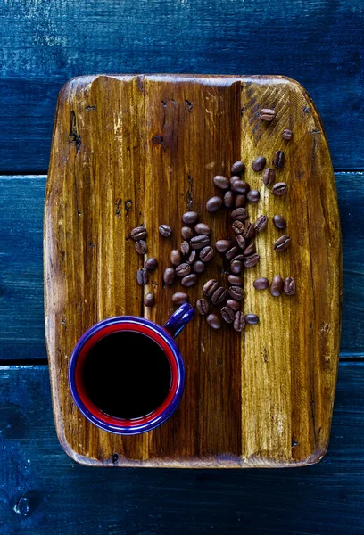 Schwarzer heißer Kaffee — Stockfoto