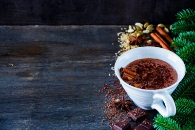 lezzetli sıcak çikolata