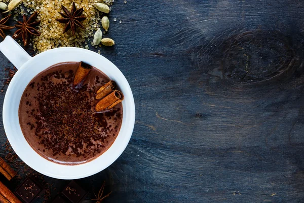 Delicioso chocolate caliente — Foto de Stock