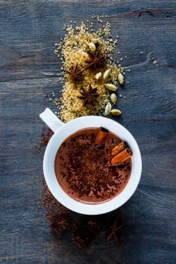 lezzetli sıcak çikolata