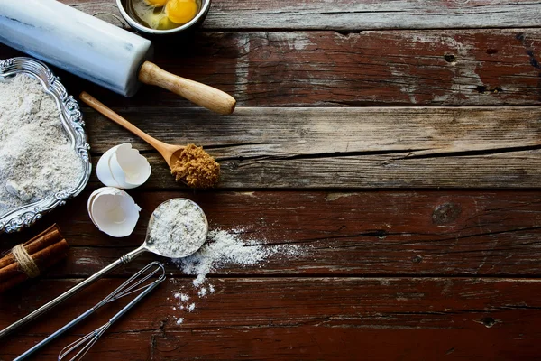 Bagning ingredienser - Stock-foto