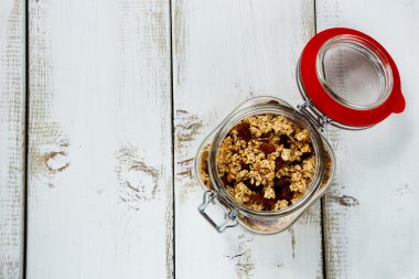 Yulaf kavanoz içinde