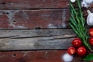 Gıda arka plan malzemelerle