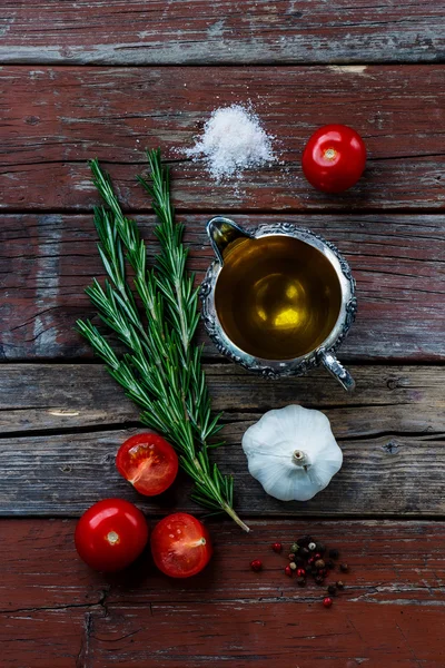Mat bakgrund med ingredienser — Stockfoto